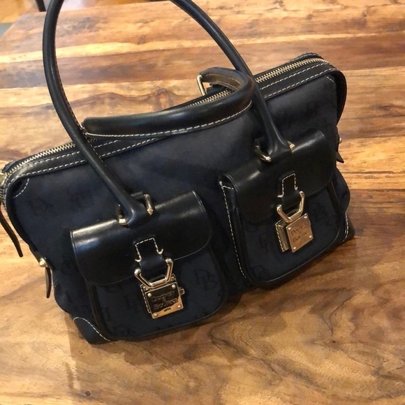 Dooney & Bourke Signature Double Pocket Satchel - Picture 1 of 16